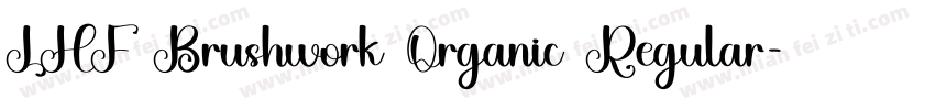 LHF Brushwork Organic Regular字体转换